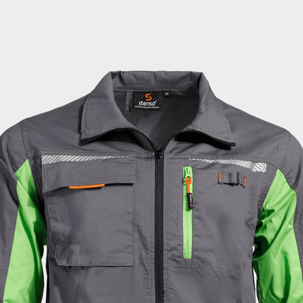 Μπουφάν εργασίας PRISMA LIGHT STRETCH GREY/GREEN - 6