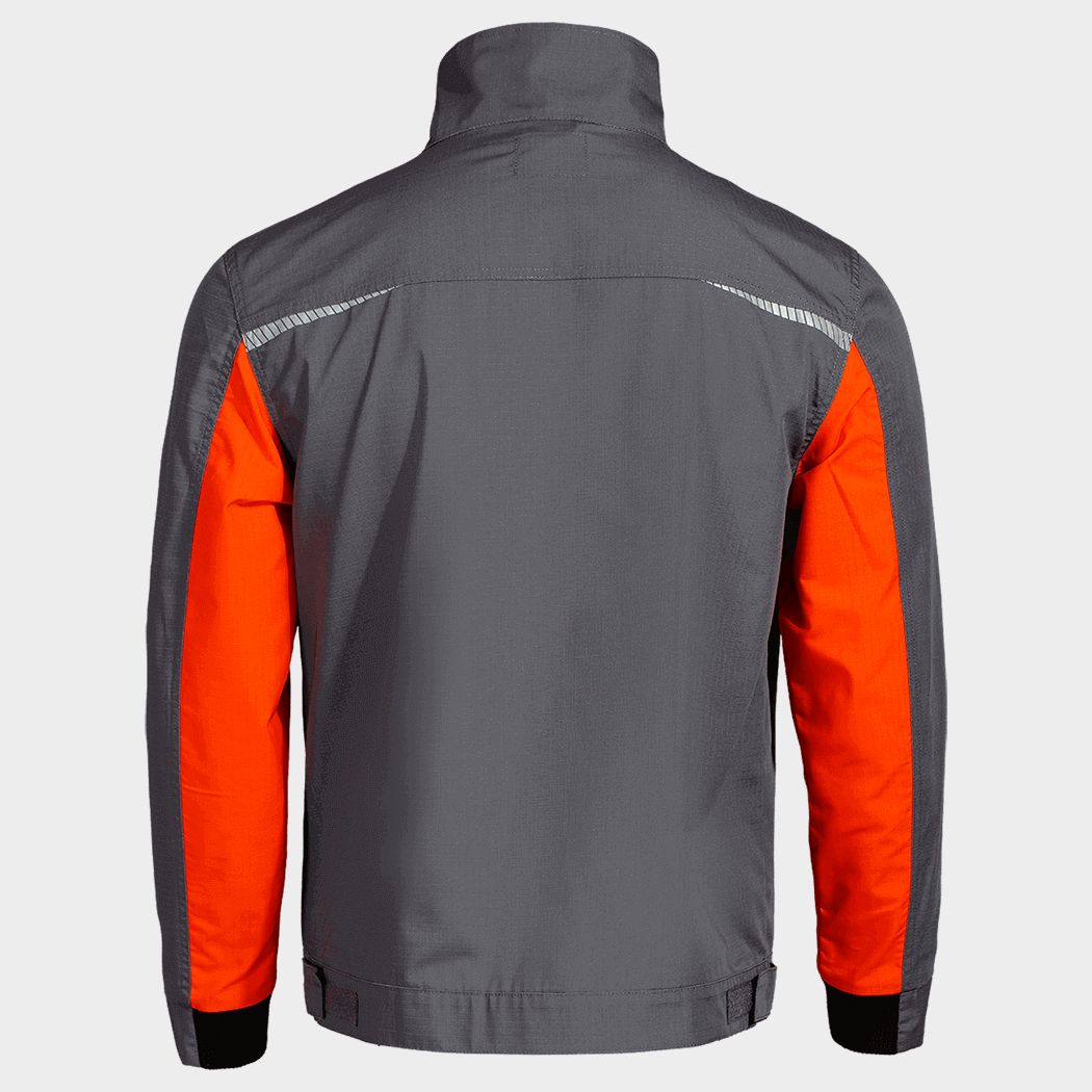 Jachetă de lucru PRISMA LIGHT STRETCH GRI/PORTOCALIU - 2