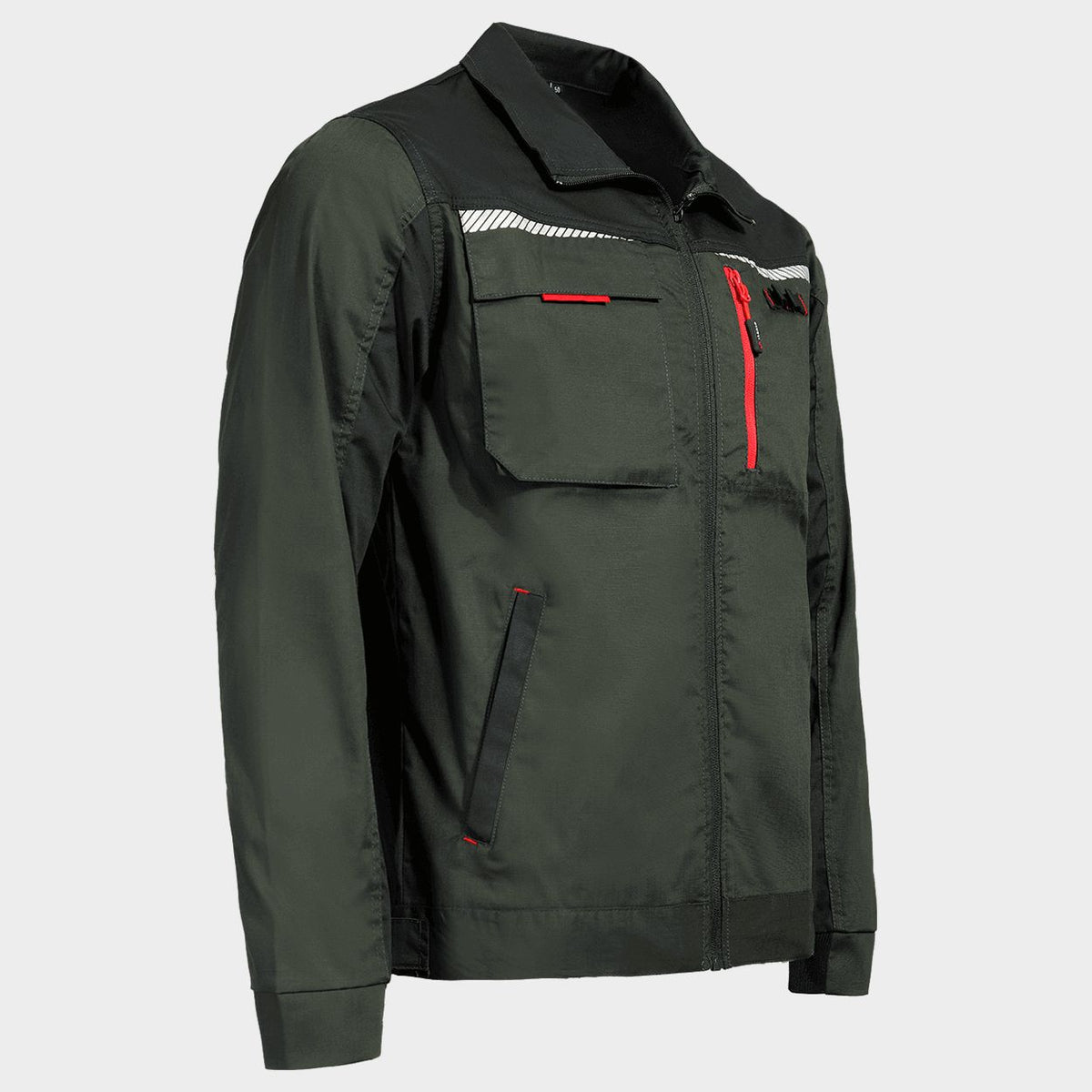 Μπουφάν εργασίας PRISMA LIGHT STRETCH OLIVE/BLACK - 4