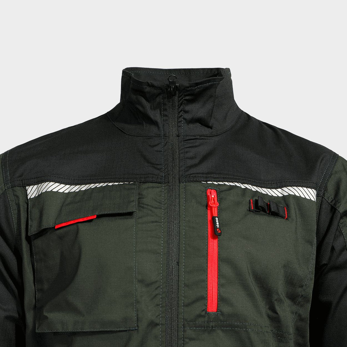 Μπουφάν εργασίας PRISMA LIGHT STRETCH OLIVE/BLACK - 6