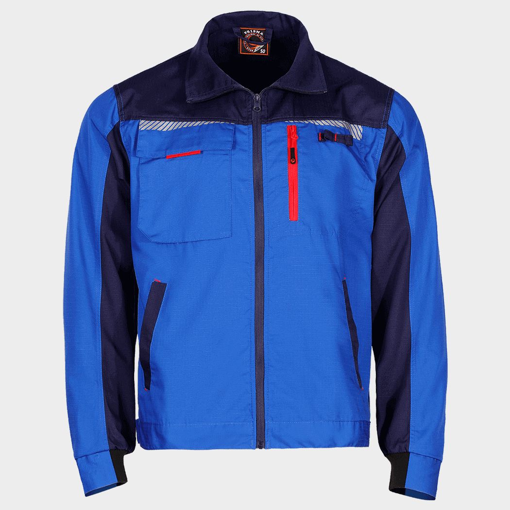 Μπουφάν εργασίας PRISMA SUMMER ROYAL BLUE/NAVY - 1