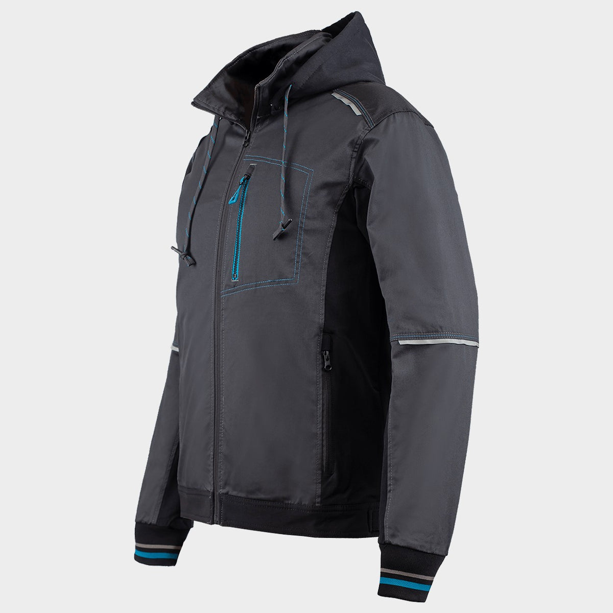 Μπουφάν εργασίας REVOLT 4STRETCH GREY/BLACK/PETROL - 4