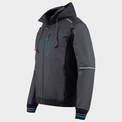 Μπουφάν εργασίας REVOLT 4STRETCH GREY/BLACK/PETROL - 4