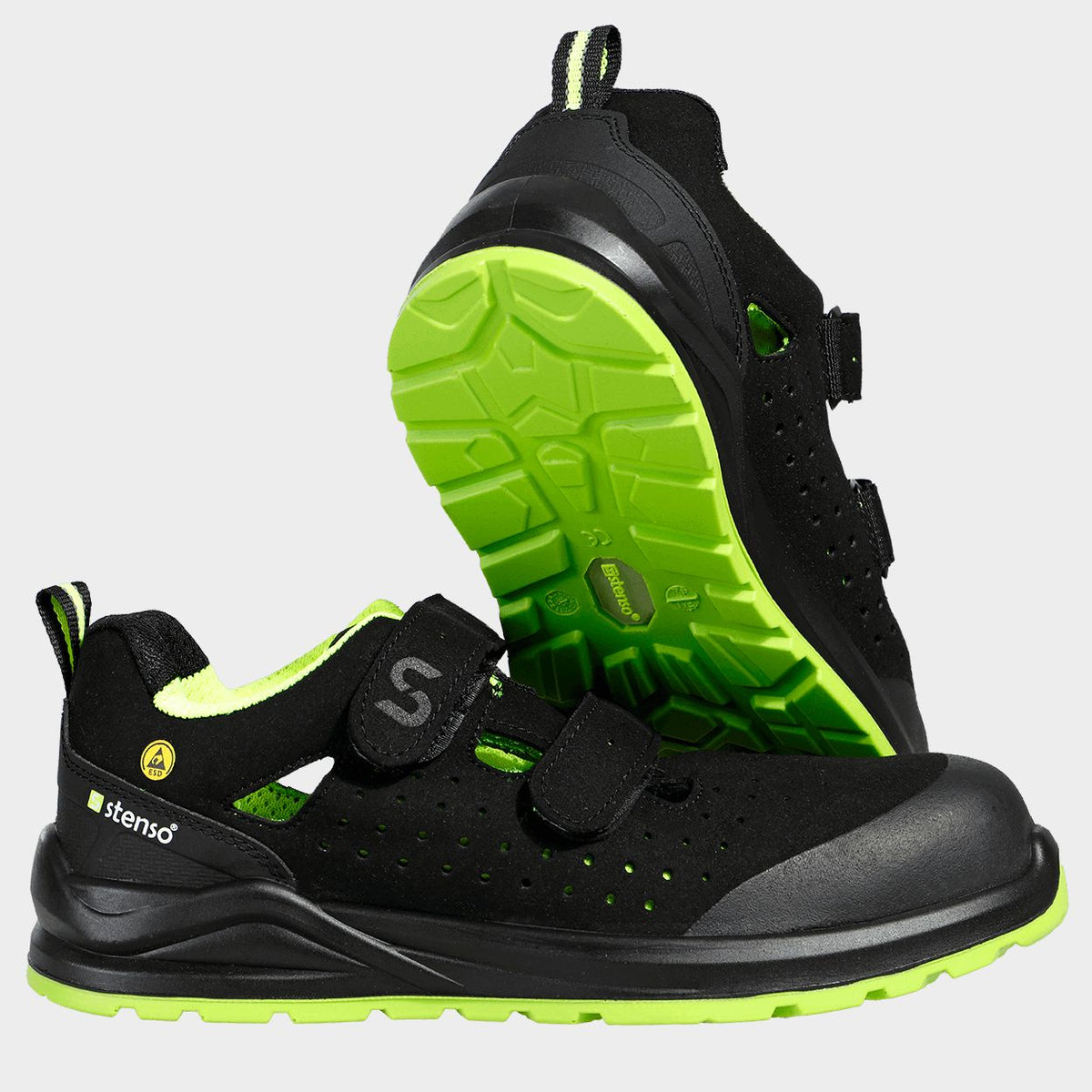 Σανδάλια εργασίας JETT S1PS ESD BLACK/GREEN - 6