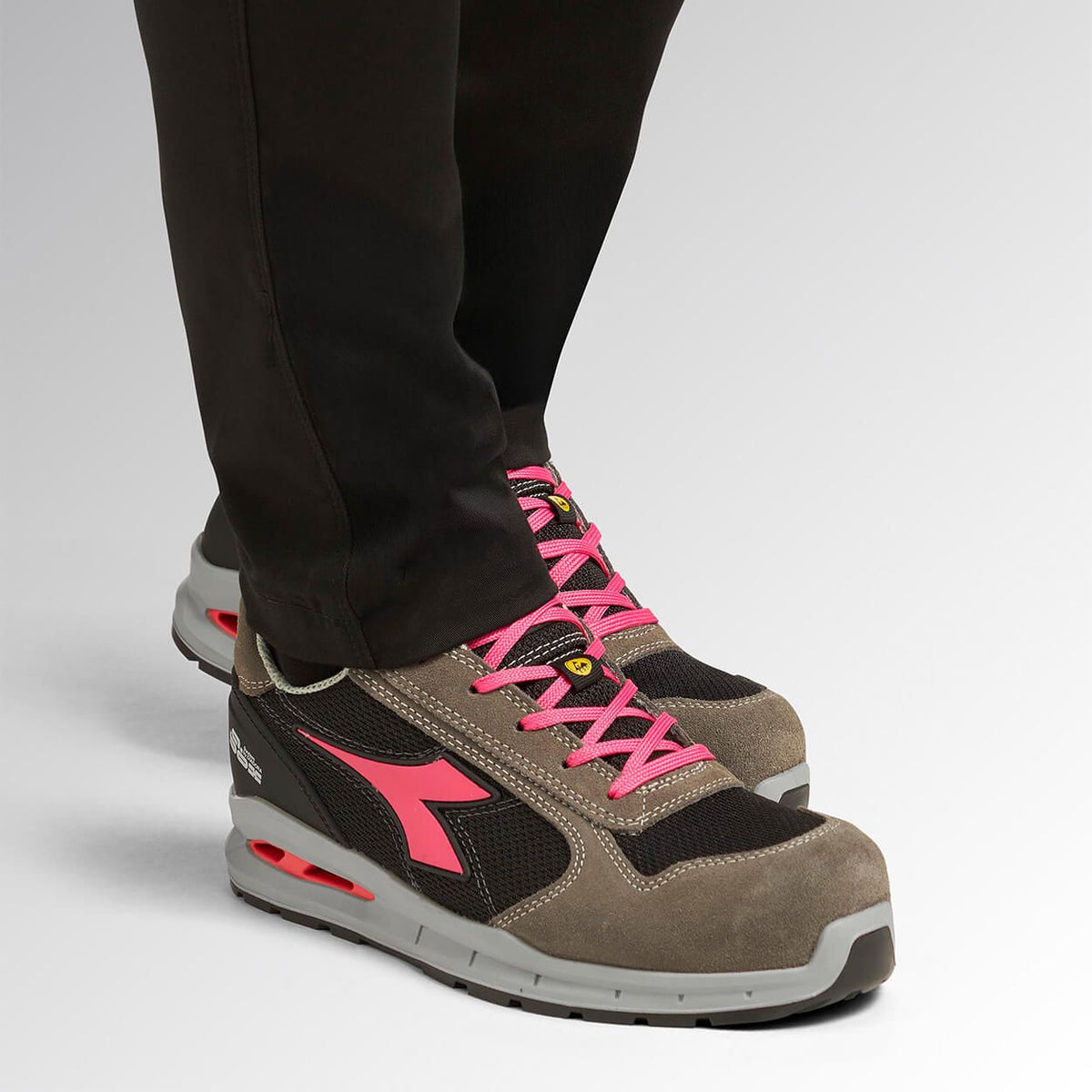 Παπούτσια εργασίας DIADORA RUN A.BOX LOW S1PS FO SR ESD GREY/BLACK - 2