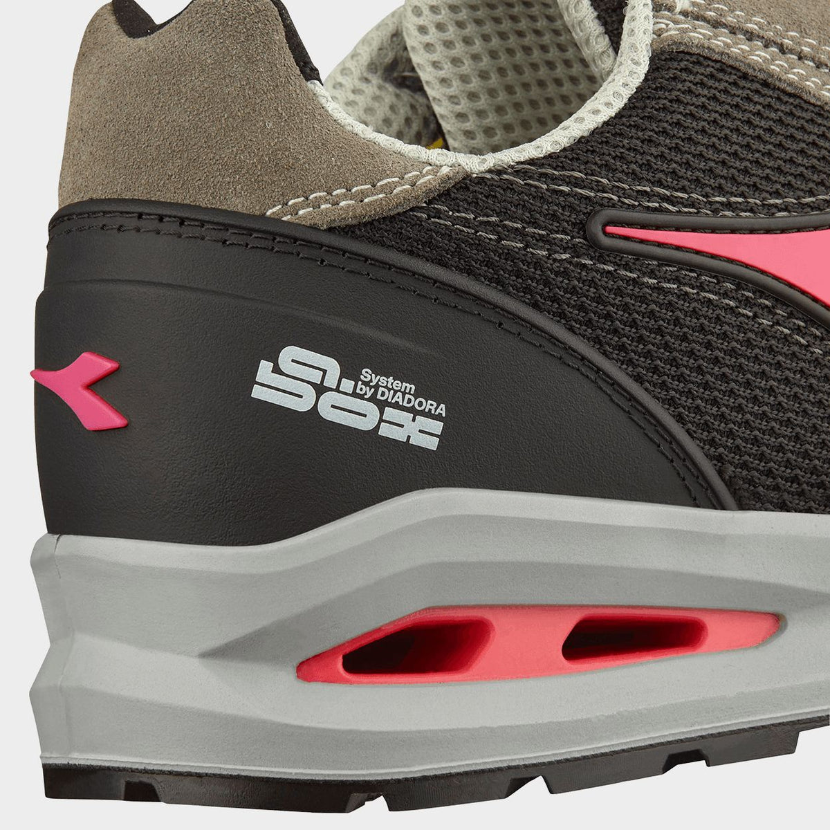 Παπούτσια εργασίας DIADORA RUN A.BOX LOW S1PS FO SR ESD GREY/BLACK - 6