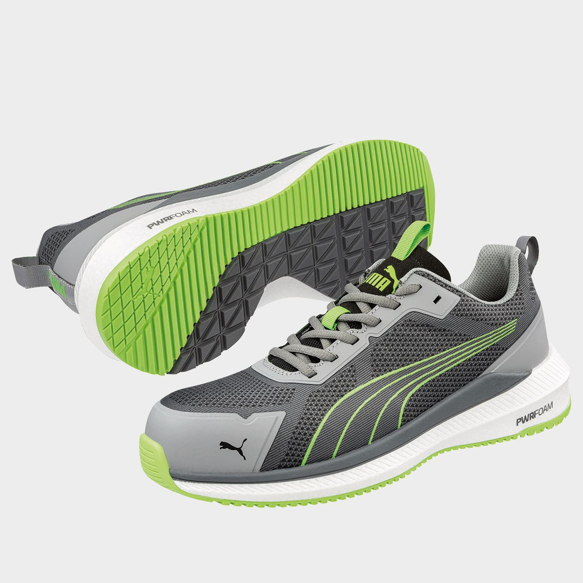 Παπούτσια εργασίας PUMA SLIDE GREY/GREEN S1PS ESD FO HRO SR - 5
