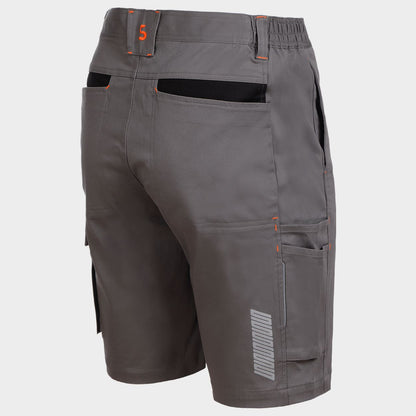 Βερμούδα εργασίας MELBOURNE STRETCH  GREY/BLACK - 6