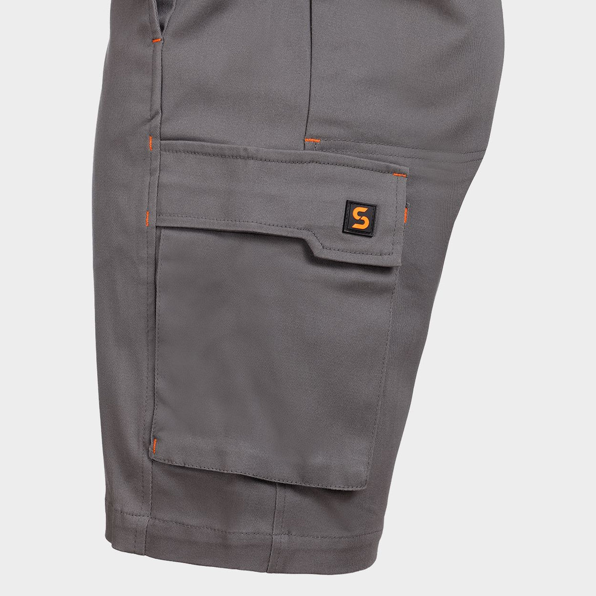 Βερμούδα εργασίας MELBOURNE STRETCH  GREY/BLACK - 7