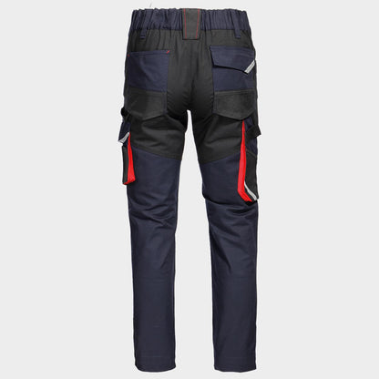 Παντελόνι εργασίας KASTOR STRETCH DARK BLUE/RED - 3