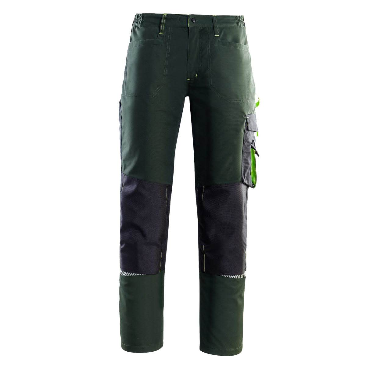 Pantaloni de lucru PRISMA VERDE/NEGRU - 1