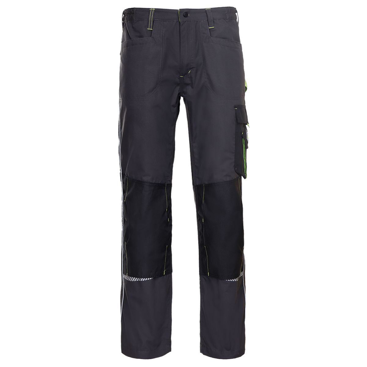 Pantalon de lucru PRISMA GRI/VERDE - 1