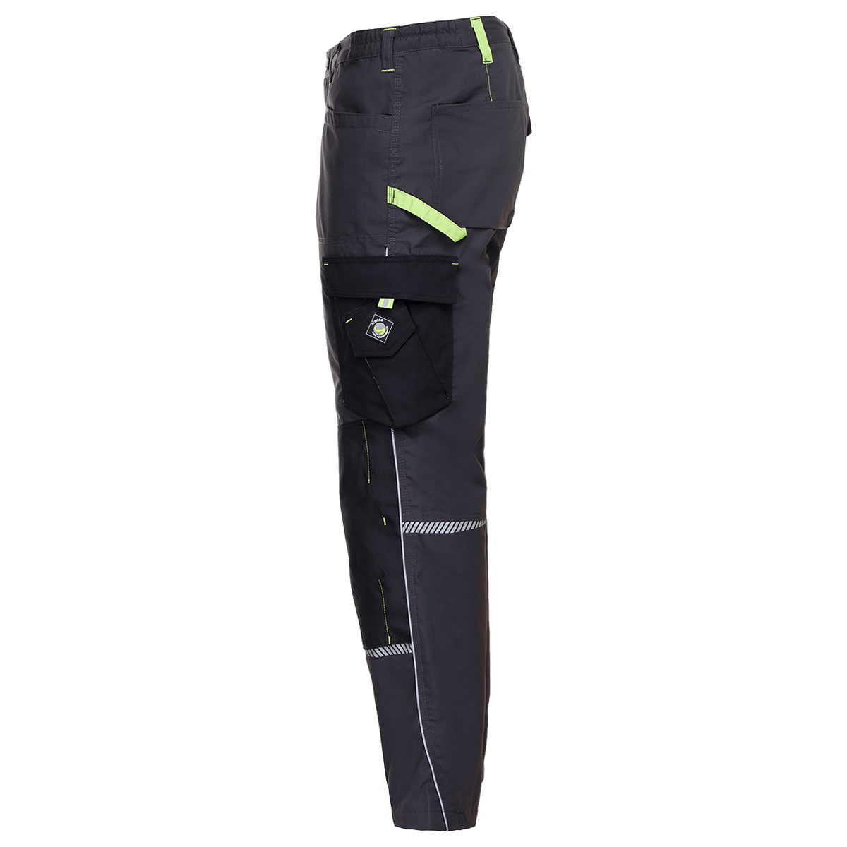 Pantalon de lucru PRISMA GRI/VERDE - 4