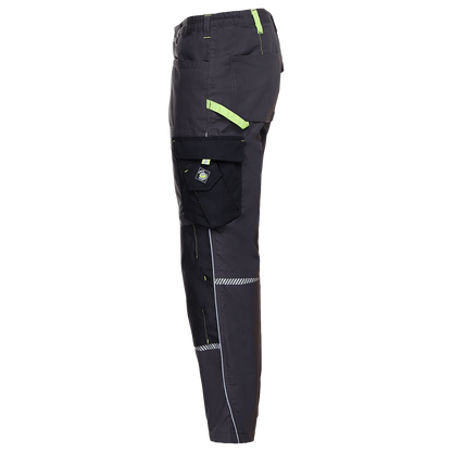 Pantalon de lucru PRISMA GRI/VERDE - 4