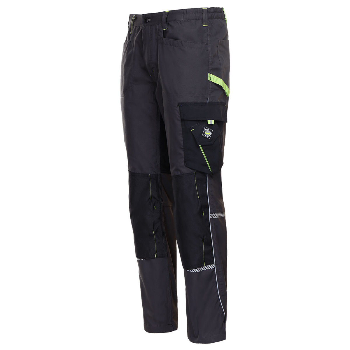 Pantalon de lucru PRISMA GRI/VERDE - 5