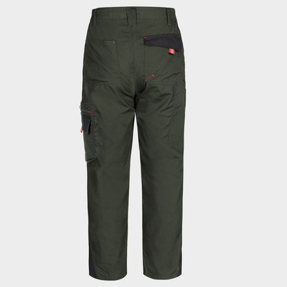 Παντελόνι εργασίας PRISMA LIGHT STRETCH OLIVE/BLACK - 2