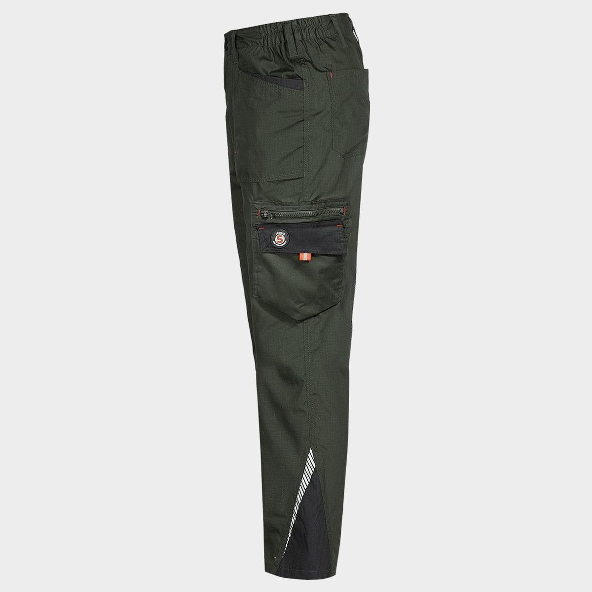 Παντελόνι εργασίας PRISMA LIGHT STRETCH OLIVE/BLACK - 3