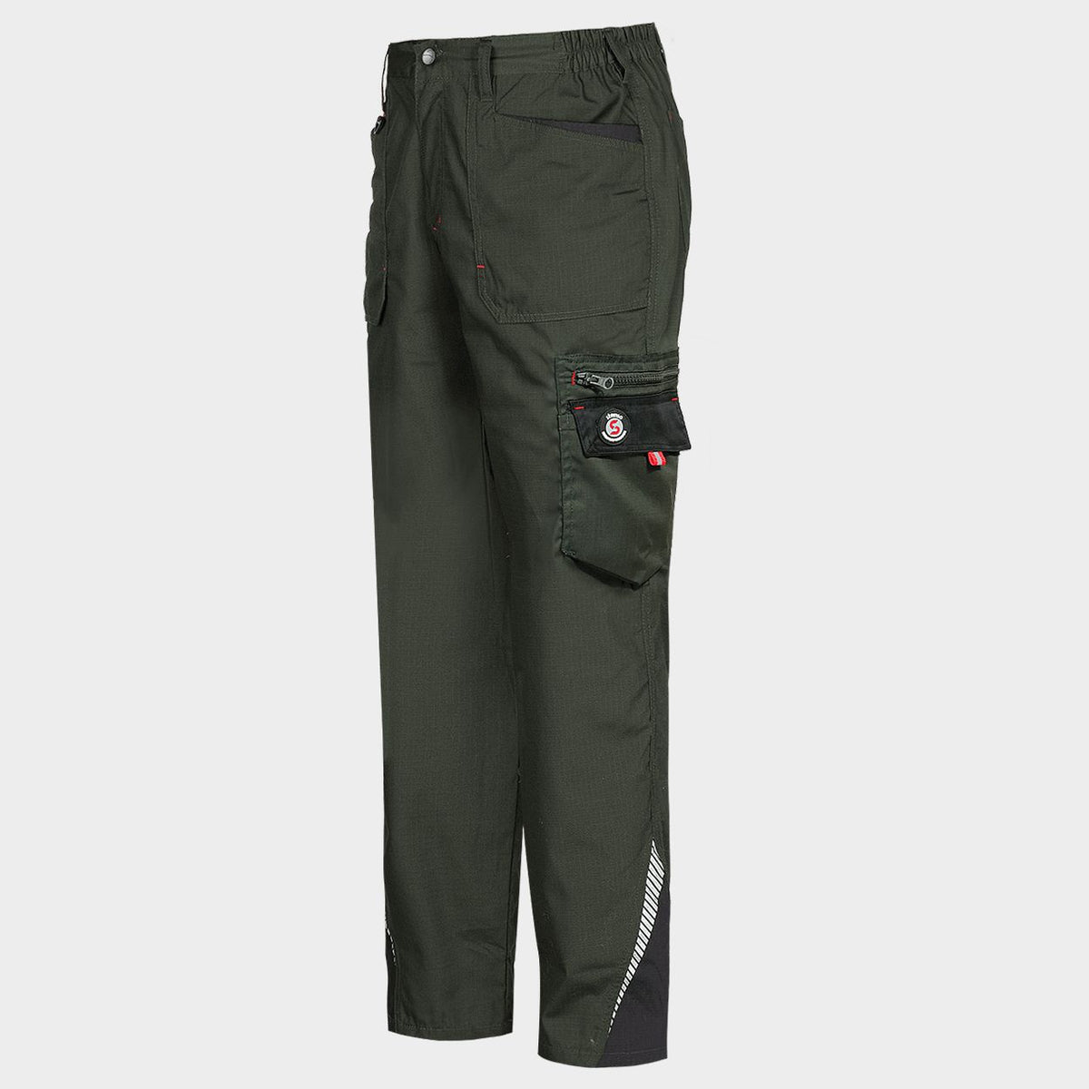 Παντελόνι εργασίας PRISMA LIGHT STRETCH OLIVE/BLACK - 4