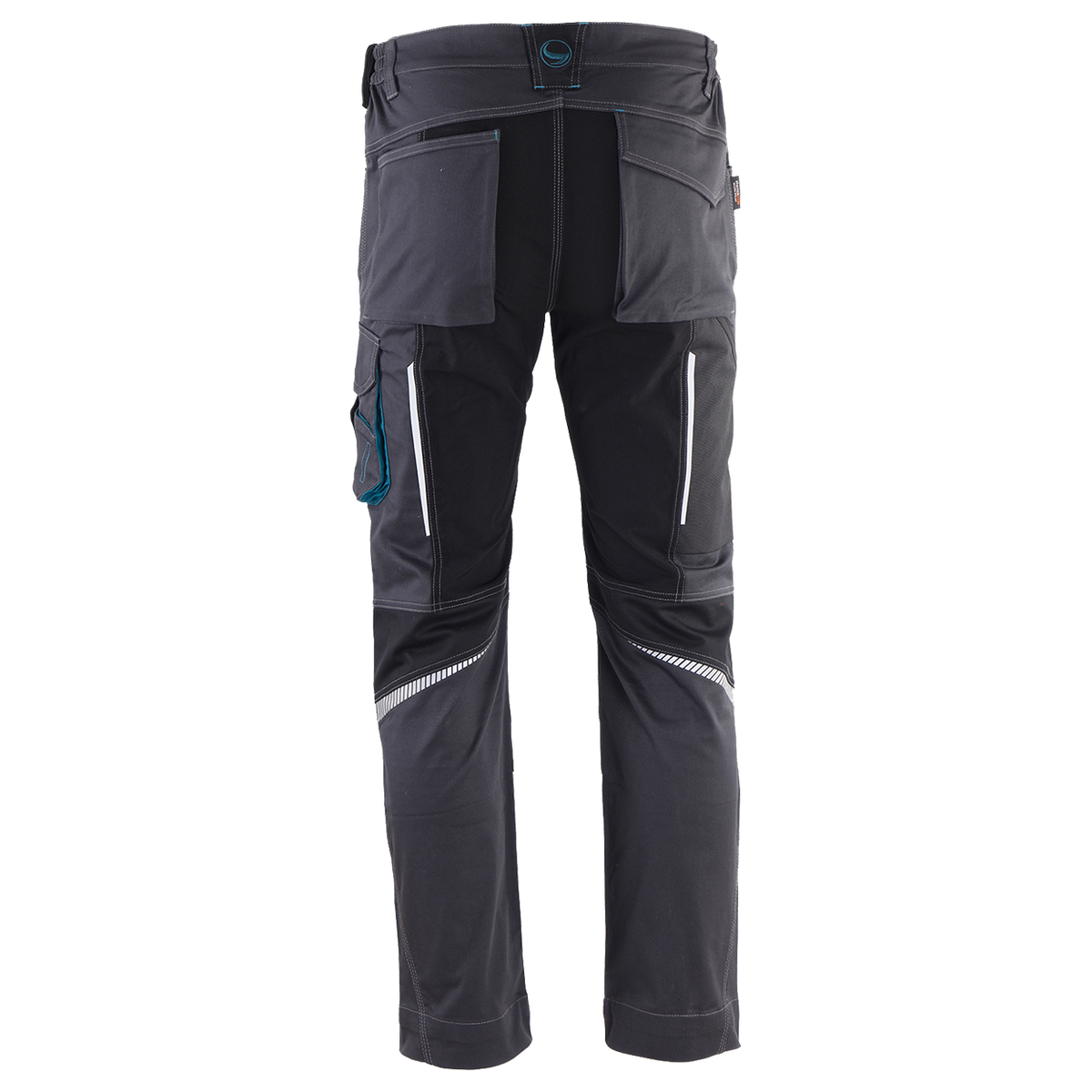 Παντελόνι εργασίας REVOLT 4STRETCH GREY/BLACK/PETROL - 4