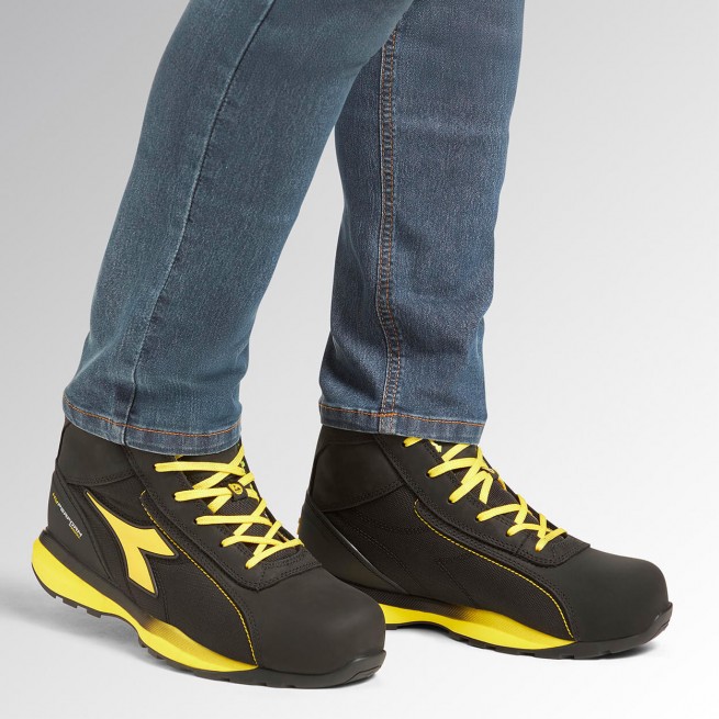 Παπούτσια εργασίας DIADORA GLOVE HYPER MID S3S FO HRO SR ESD BLACK - Stenso.gr