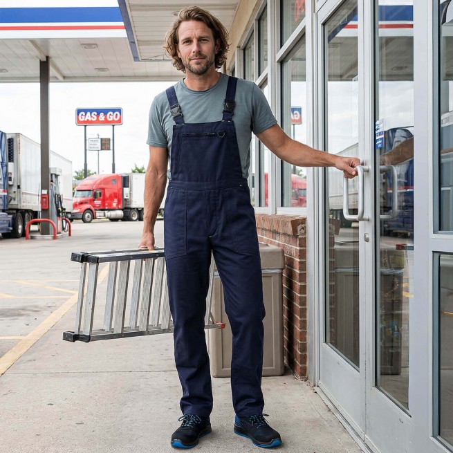 Ολόσωμη φόρμα εργασίας PAYPER TROLLEY NAVY BLUE - Stenso.gr