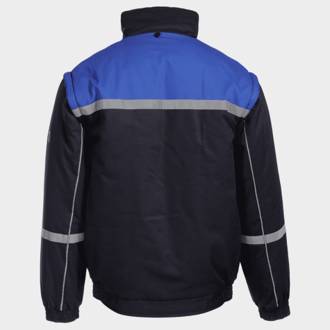 Μπουφάν με αποσπώμενα μανίκια COLLINS COTTON BLUE - Stenso.gr