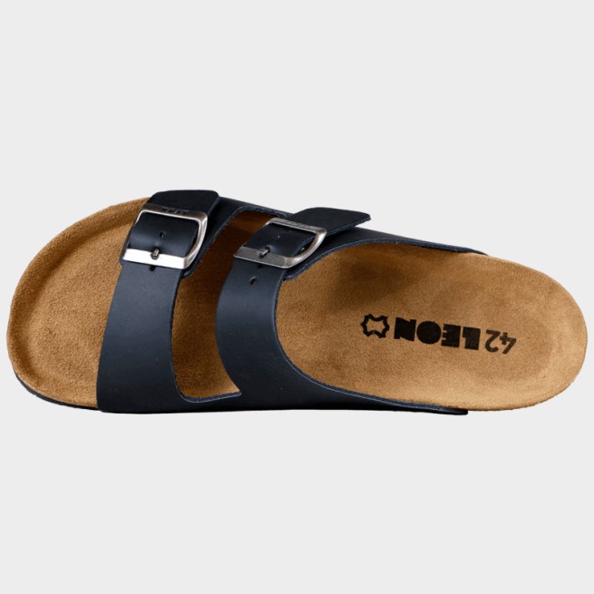 Ανδρικές παντόφλες LEON MAN BLACK - Stenso.gr