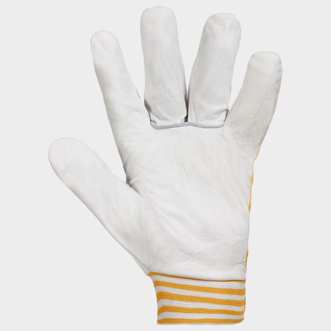 Γάντια από δέρμα και ύφασμα GILT YELLOW - Stenso.gr