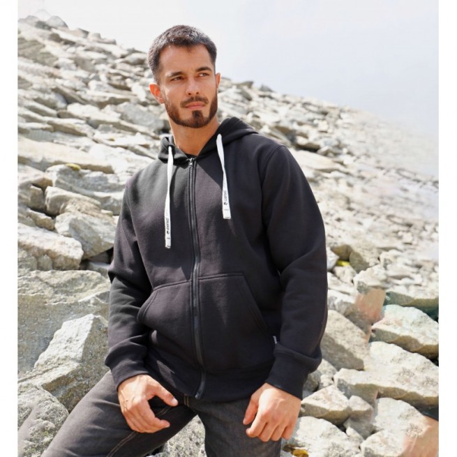 Ζακέτα φούτερ REMO BLACK - Stenso.gr