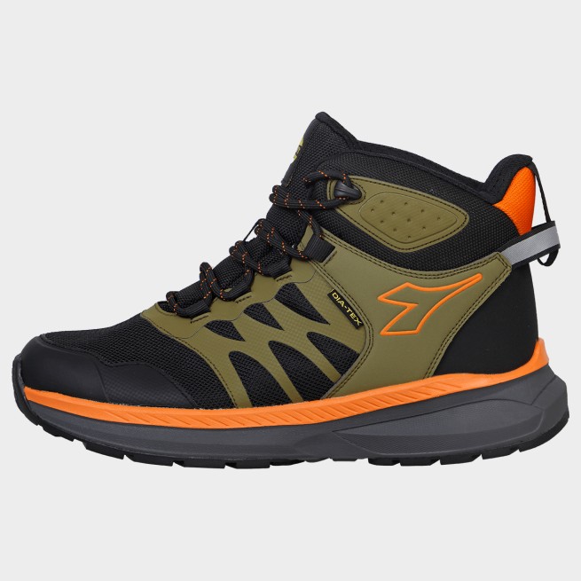 Παπούτσια εργασίας DIADORA FREEDOM MID 06 SR BLACK/OLIVE GREEN - Stenso.gr