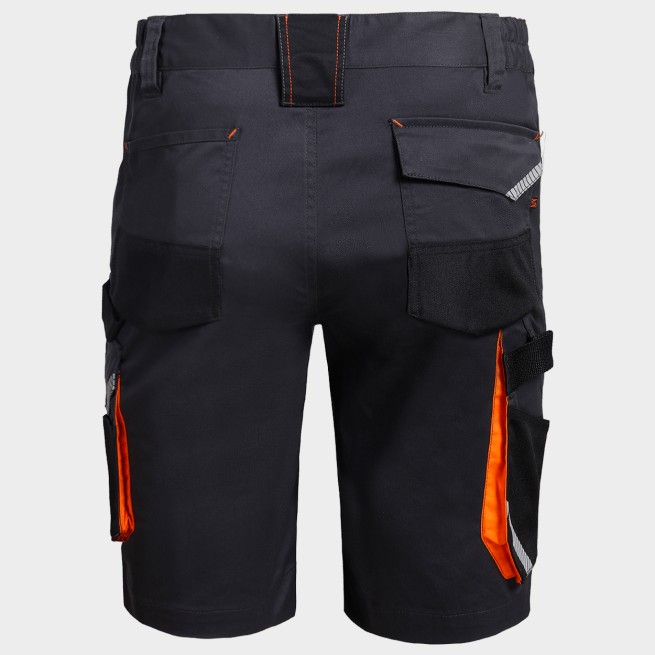 Βερμούδα εργασίας Kastor Stretch GREY/ORANGE - Stenso.gr