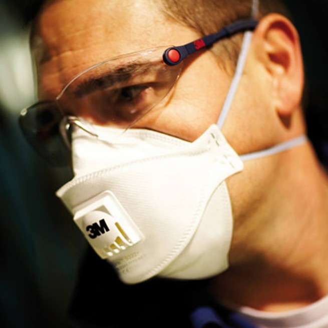 Μάσκα με βαλβίδα 3M 9322+ Aura FFP2 - Stenso.gr