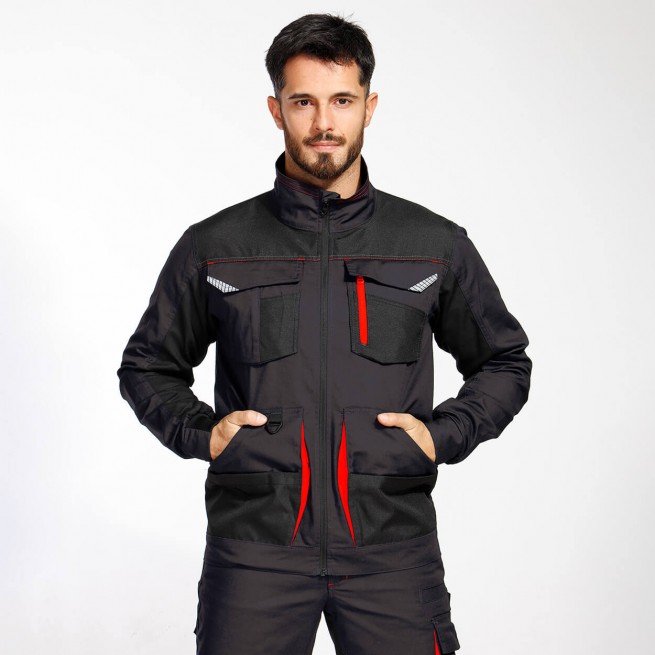 Μπουφάν εργασίας KASTOR STRETCH GREY/ORANGE - Stenso.gr