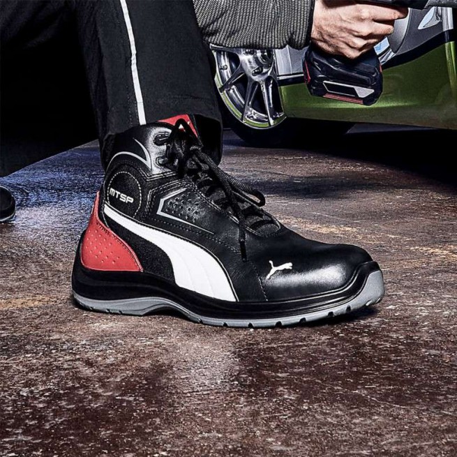 Παπούτσια ασφαλείας PUMA TOURING BLACK MID S3 ESD SRC - Stenso.gr