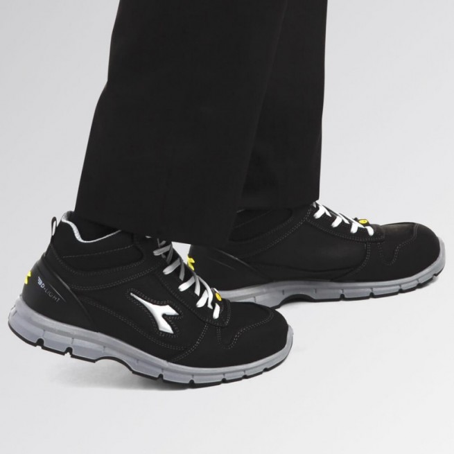 Παπούτσια ασφαλείας DIADORA RUN II BLACK HI S3 SRC ESD - Stenso.gr