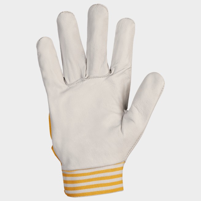 Γάντια από δέρμα και ύφασμα GILT YELLOW - Stenso.gr