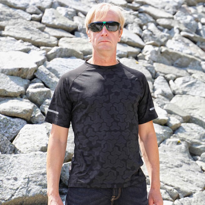 Κοντομάνικη μπλούζα REVOLT COOL-DRY GREY - Stenso.gr