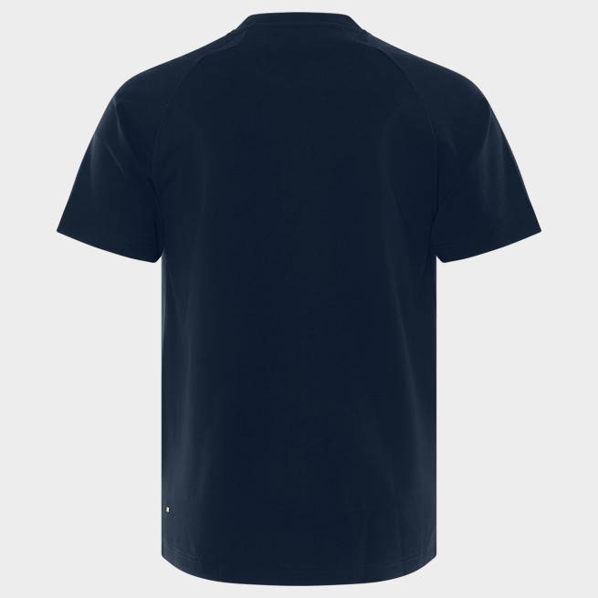 Κοντομάνικη μπλούζα FRISTADS HEAVY STRETCH DARK BLUE - Stenso.gr